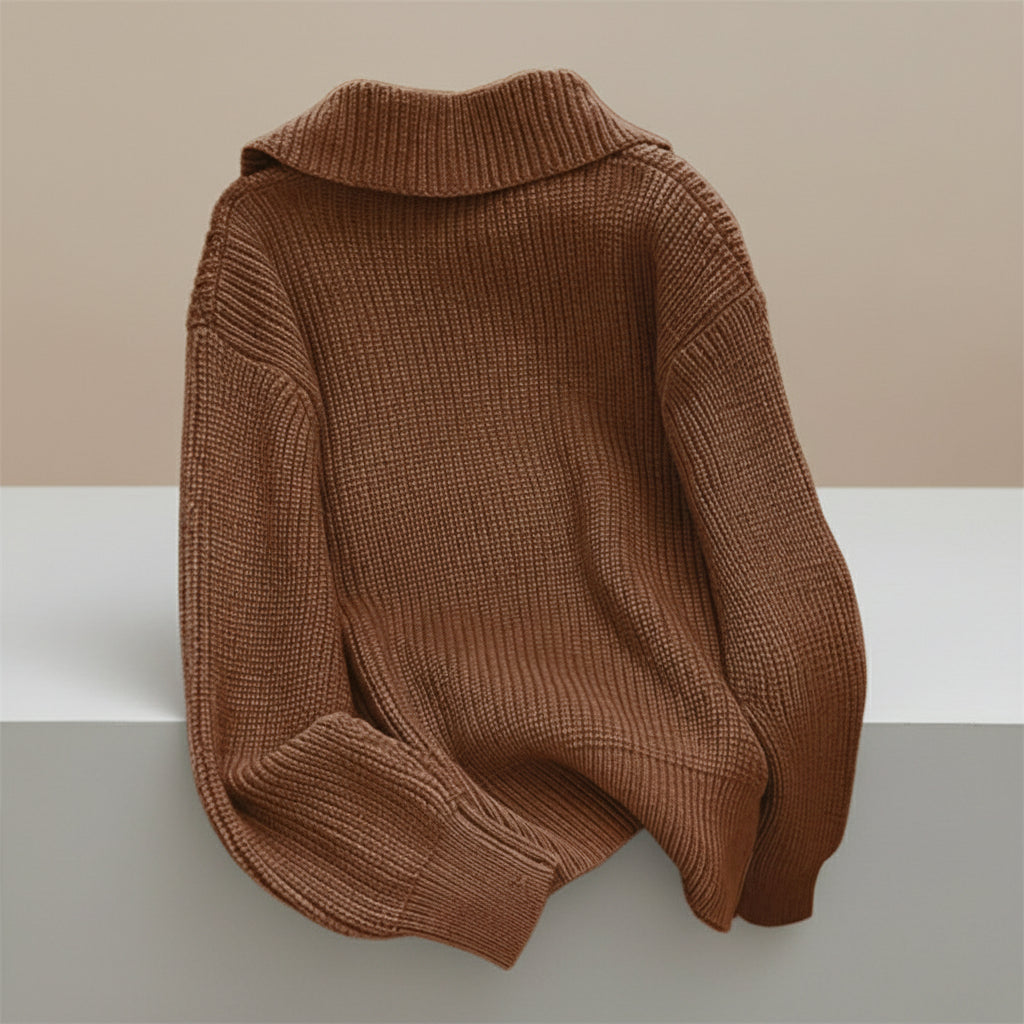 Cozy Plus Size Ribbed Cardigan – Soft Long Sleeve Knit Sweater for Fall & Winter