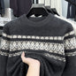 Fashion New Round Neck Pullover Mink Knitted Sweater Men