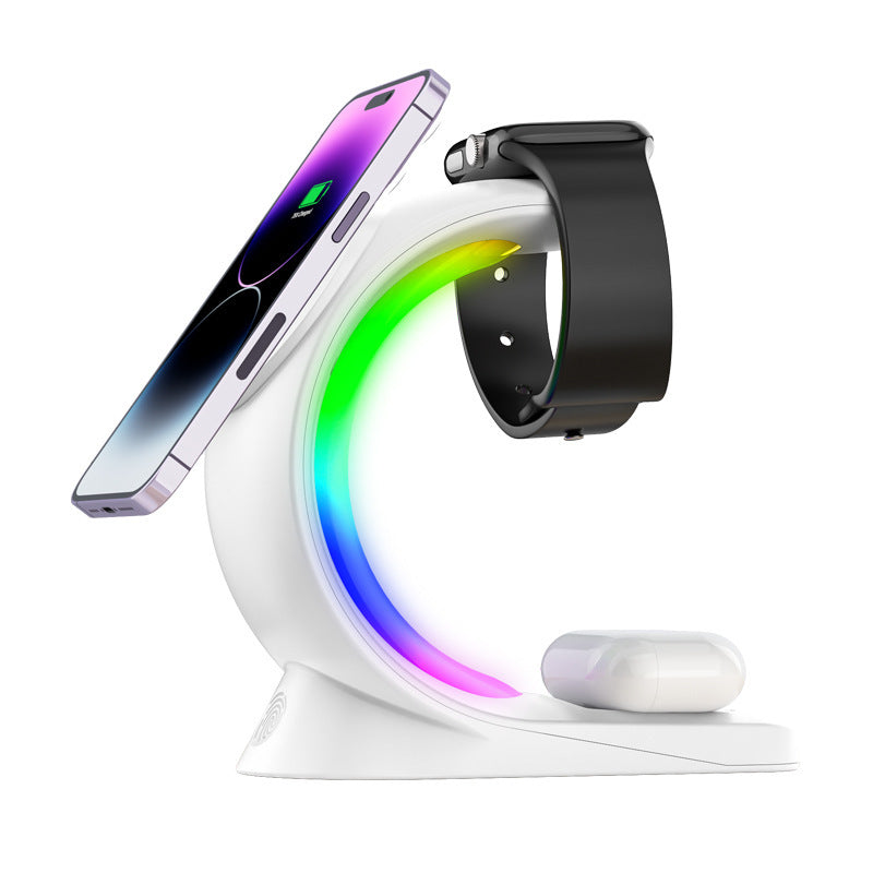 4 In 1 Magnetic Wireless Charger Fast Charging Station-Fast Charger for iPhone ,AirPods&Apple Watch