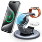 3-in-1 Magsafe Wireless Charging Station for iPhone, Apple Watch & AirPods-Fast & Safe Charging Dock