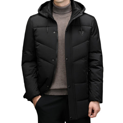 Down Cotton-padded Jacket Korean Casual Fall Winter Coat Men